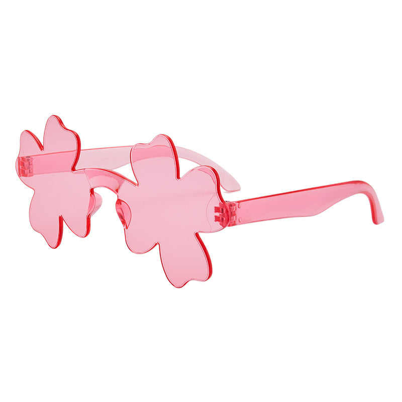 Wholesale PC Flower Lucky Grass Frameless Sunglasses